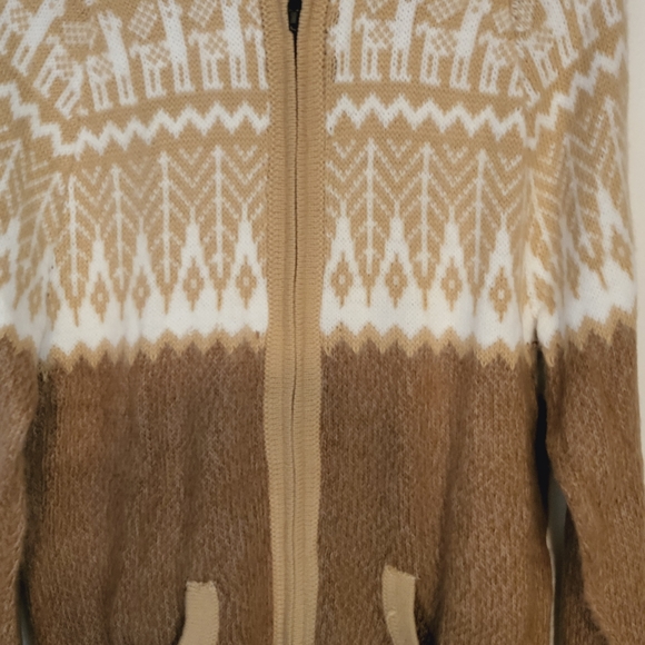 Alpaca Unisex-Adult Sweater Size LG  Pullover Hooded - Picture 10 of 10